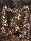 Jan The Elder Brueghel Famous Paintings - The Holy Family